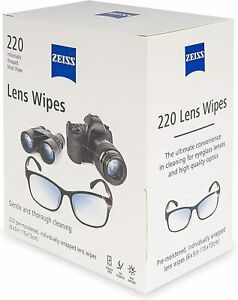 Zeiss Pre-Moistened Lens Cleaning Wipes, 220 Count 220 (Pack of 12)