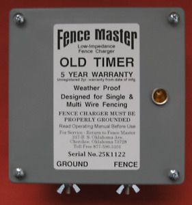 NEW Fence Master Electric Old Timer Fence Charger, Energizer, Fencer