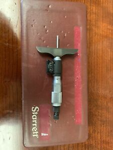 Starrett digital depth mic. 0-3” with case