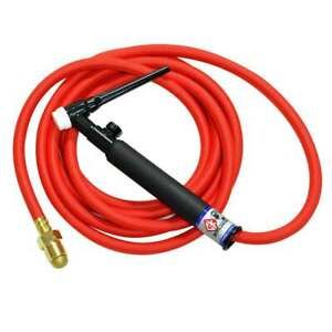 CK26 Air Cooled TIG Torch Kit Valve 200A 12.5&#039; 1-Pc Super-Flex CK26V-12-RSF RG