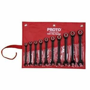 NEW Proto JSCRM-10S Ratcheting Metric Wrench Set 10pc (10-19MM) Free Shipping