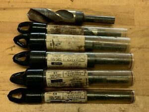 6 UNION High Speed Twist Drill Bits , 6” Length Black And Gold
