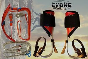 Tree Climbing Spike Set,Aluminum Pole Climbing Spurs Climbers With Harness Kit