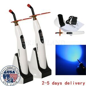 2X Dental LED Curing Light Lamp 1400mw LED-B Cordless Composite Resin