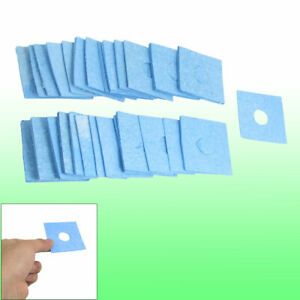 50 Pcs Solder Iron Cleaning Sponge Replacement 60mm x 60mm x 1.2mm