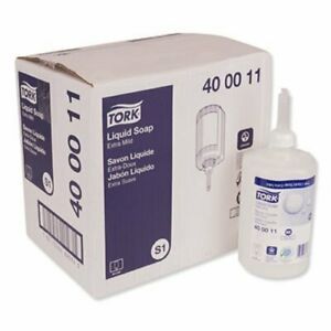 Tork Premium Extra Mild Liquid Soap, Unscented, 1 L, 6 Bottles (TRK400011)