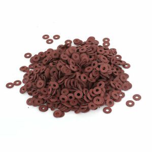 1000pcs 3x8x0.8mm Binder Parts Insulating Fiber Washers for Tattoo Machine