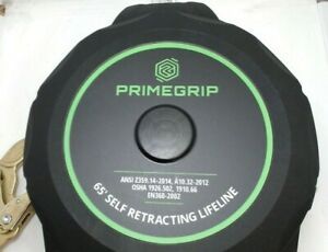 PRIMEGRIP 65&#039; CABLE SELF-RETRACTING LIFELINE WITH SWIVEL TOP SNAP HOOK