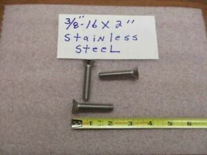 3/8-16 x 2&#034; Stainless Steel Flat Head Socket Head Allen Cap Screws 50 Pcs. USA