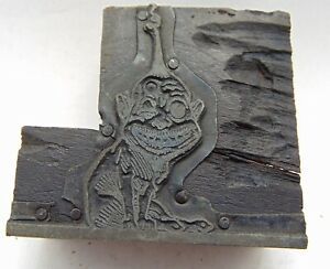 Printing Letterpress Printers Block Crazy Animal Creature