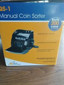 Royal sovereign Manual Coin Sorter Counting Machine QS-1 open box