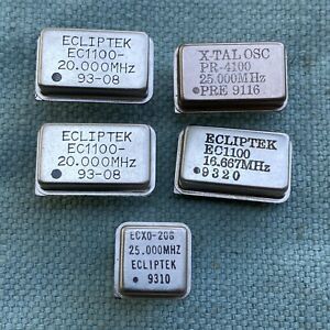 Ecliptek XTAL Oscillator EC1100 20MHz 93-08 16.667 9320 ECXO-206 25 9310 PR-4100