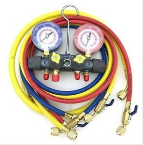 Yellow Jacket 49968 Titan 4-Valve Test &amp; Charge Manifold F/C  Free Priority Ship