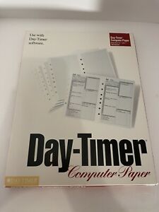 New Vintage Day-Timer Computer Pepper Desk Size 5 1/2 ^ 8 1/2 100 Sheets