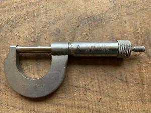 Vintage Goodell-Pratt 0-1&#034; Range Mechanical Outside Micrometer Measurement Tool