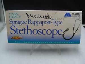 Sprague-Rappaport Stethoscope Mabis Legacy Blue 2-Tube 22&#034; Plus Blood Pressure