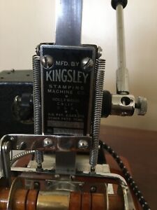 kingsley A-75 hot gold foil stamping machine.