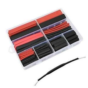 300 PCS 3:1 Ratio Heat Shrink Tubing Kit, 5 Sizes (Diameter): 1/8, Ratio 3:1