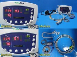 Welch Allyn 53NTP Vitals Patient Monitor (NBP,SpO2,Temp,Print)W/ OEM Leads~25142
