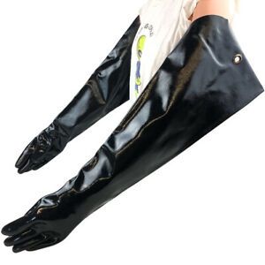 PIP Chemgrip 57-8675 Neoprene Coated Glove Interlock Liner Black 31&#034; SZ Large