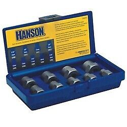 Hanson HAN54019 Bolt Extractor Set 9Pc 8Mm-19Mm with .38 Inch Drive