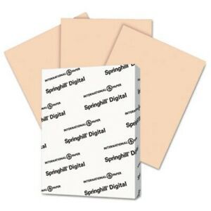 Springhill Color Cover, 67 lb, 8 1/2 x 11, Peach, 250 Sheets (SGH058000)