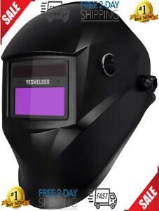 YESWELDER True Color Solar Powered Auto Darkening Welding Helmet