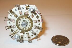 CRL CERAMIC ROTARY SWITCH  2 POLE - 6 POSITIONS  **SHORTING**   1 PCS.  NOS