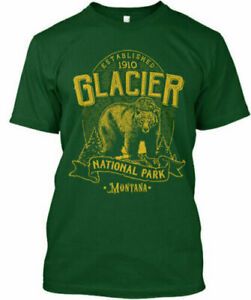 Glacier National Park Bear - Established 1910 Montana Gildan Premium size S-3XL