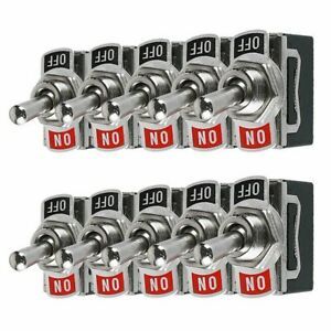 10 Pcs/kit Toggle Switch 12V 24V 220V 230V 2 Pin Accessories Automatic