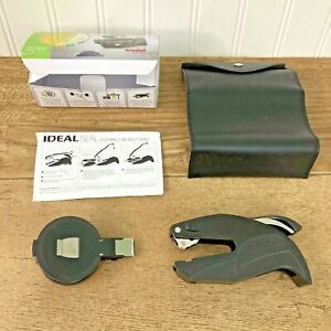 Trodat Ideal Model M1 Pocket Seal Presses w/ Box, Case, Embossing Insert Black