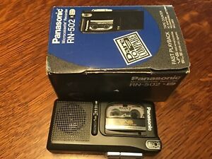 Panasonic RN-502 Micro Cassette Tape Recorder Voice Activated For Parts/ Repair