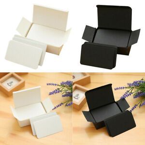 2 Boxes, Paper Blank Index Flash Cards DIY Greeting Black &amp; White