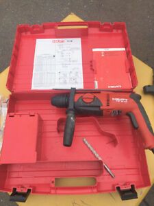 HILTI TE 2M ROTARY HAMMER DRILL &amp; CASE- 2 GEARS- LIGHT RESIDENTIAL USE