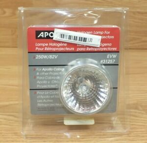 Genuine Apollo (31257) 250W/82V Halogen Lamp For Overhead Projectors **READ**