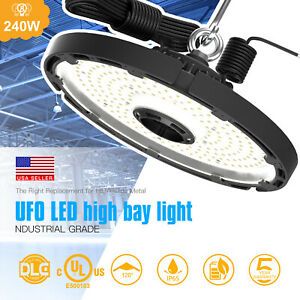240W UFO LED High Bay Light Warehouse Led Shop Light Fixture Industrial Lighting