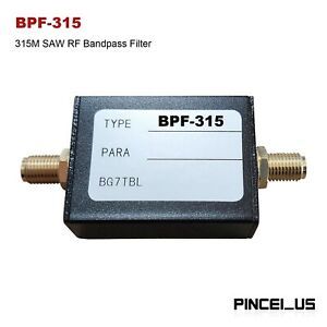 BPF-315 315M SAW RF Bandpass Filter BPF w/ SMA Female Connector 50© pc66