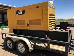 Caterpillar D100-4S 100KW Generator With Trailer