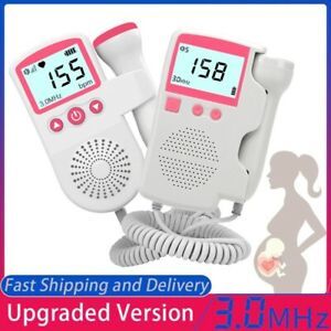 Fetal Doppler Heart rate Monitor Home Pregnancy Fetal Sound No Radiation 3.0MHz