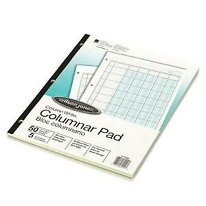 Wilson Jones Columnar Pad, ColumnWrite, 8-1/2 x 11, 8 Columns, 50 Sheets pe...
