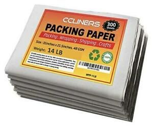 Packing Paper Sheets for Moving 300 Sheets 14 LB Newsprint Grayishwhite11lb