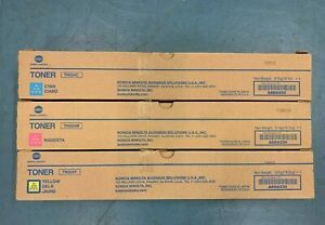 Genuine Konica Minolta Bizhub C258 C368 Color toner set TN324C TN324Y TN324M OEM
