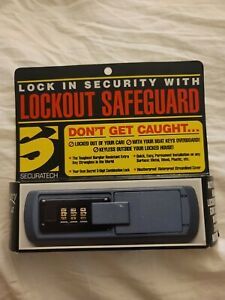 SECURATECH 3 Digit Combination Key Lock Box Wall Mount Lockout Safeguard