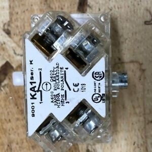 SQUARE D 9001-KA1 SERIES K 720 VAC/DC 5 AMP 1NO/1NC CONTACT BLOCK