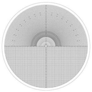 SUBURBAN OC-1-10X Optical Comparator Combination Grid/Radi