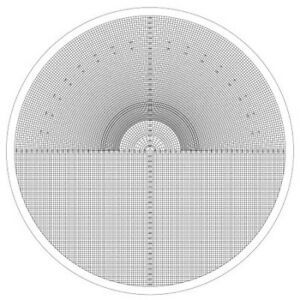 SUBURBAN OC-1-10X Optical Comparator Combination Grid/Radi