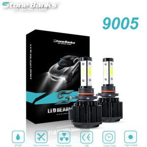 4Side 9005/HB3/H10 LED Headlight Conversion Kit Bulbs High Beam Light White