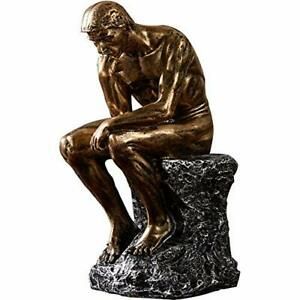 10&#034; Resin The Thinker Statue Famous Thinking Man Sculptures Home Decor Art Craft