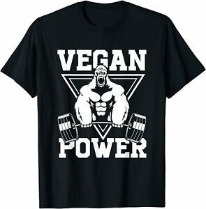 NEW Limited Vegan Power Workout Classic Premium Gift Tee T-Shirt