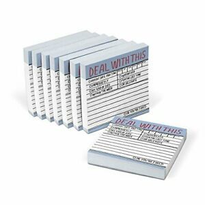 8-Pack Knock Knock Deal with This Hand-Lettered Sticky Notes to Do Pads 3 x 3...